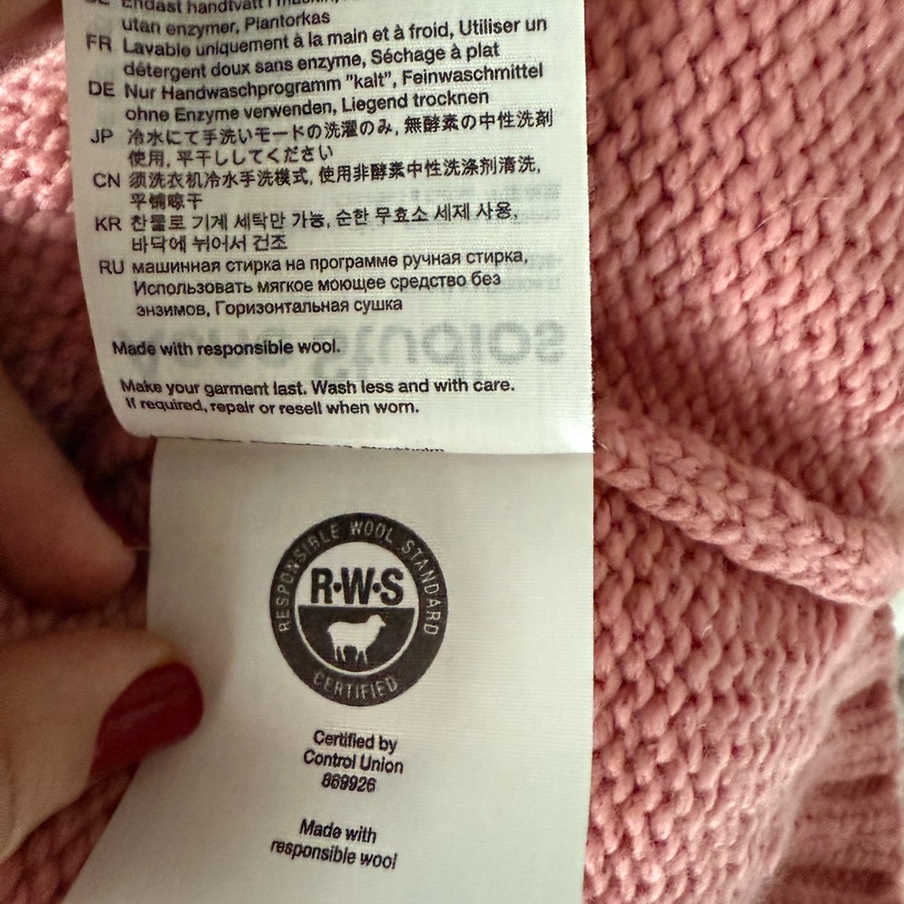 Acne Pink Cowl Turtleneck Sweater - Picture 4 of 10